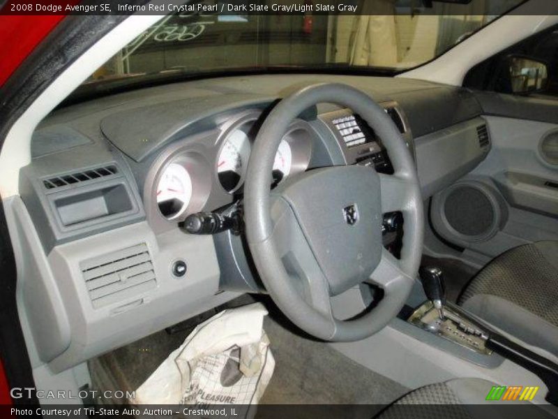 Inferno Red Crystal Pearl / Dark Slate Gray/Light Slate Gray 2008 Dodge Avenger SE