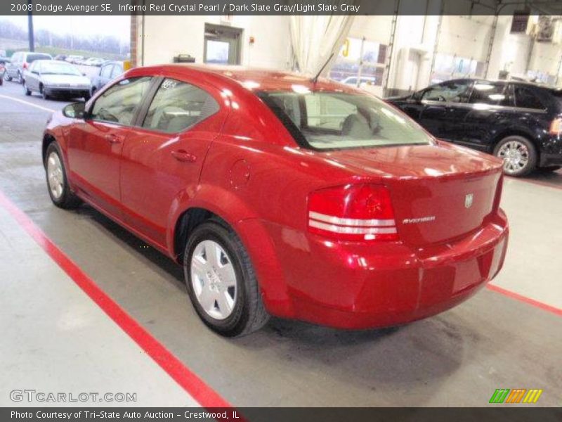 Inferno Red Crystal Pearl / Dark Slate Gray/Light Slate Gray 2008 Dodge Avenger SE