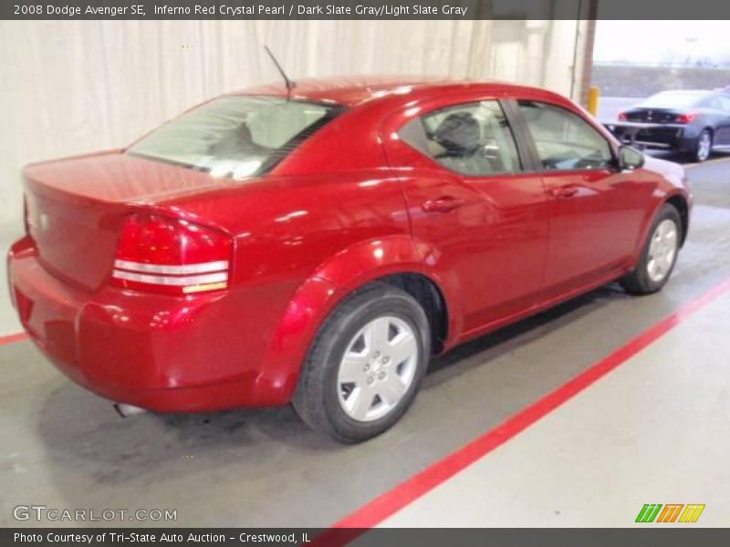 Inferno Red Crystal Pearl / Dark Slate Gray/Light Slate Gray 2008 Dodge Avenger SE