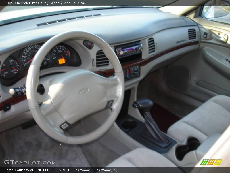 White / Medium Gray 2005 Chevrolet Impala LS