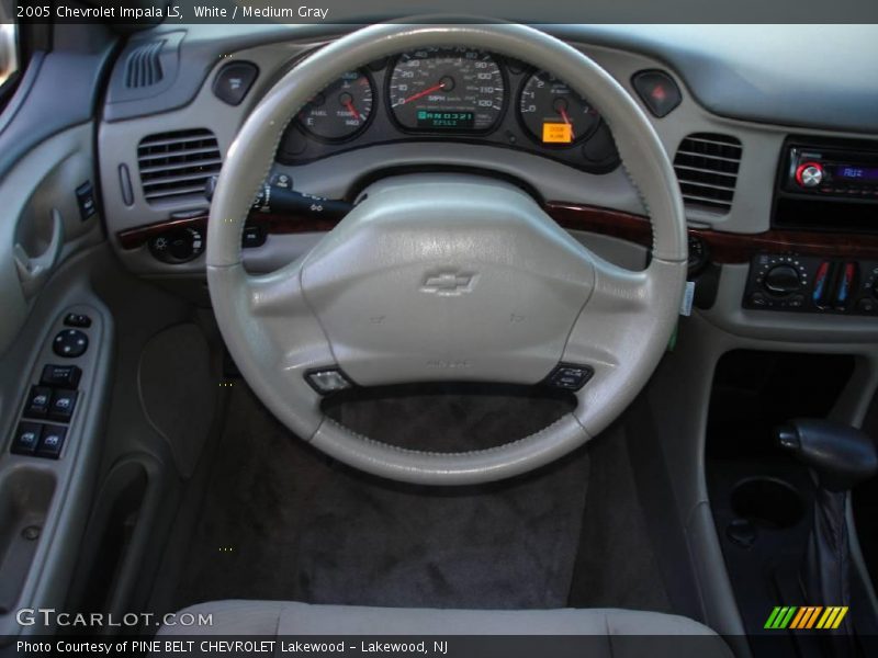 White / Medium Gray 2005 Chevrolet Impala LS