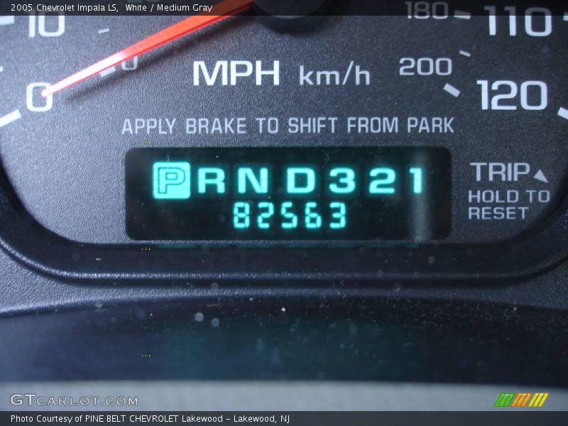White / Medium Gray 2005 Chevrolet Impala LS