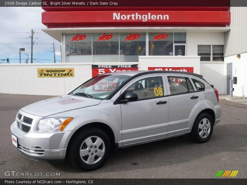 Bright Silver Metallic / Dark Slate Gray 2008 Dodge Caliber SE