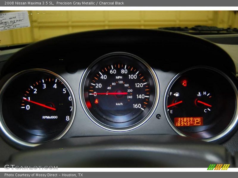 Precision Gray Metallic / Charcoal Black 2008 Nissan Maxima 3.5 SL