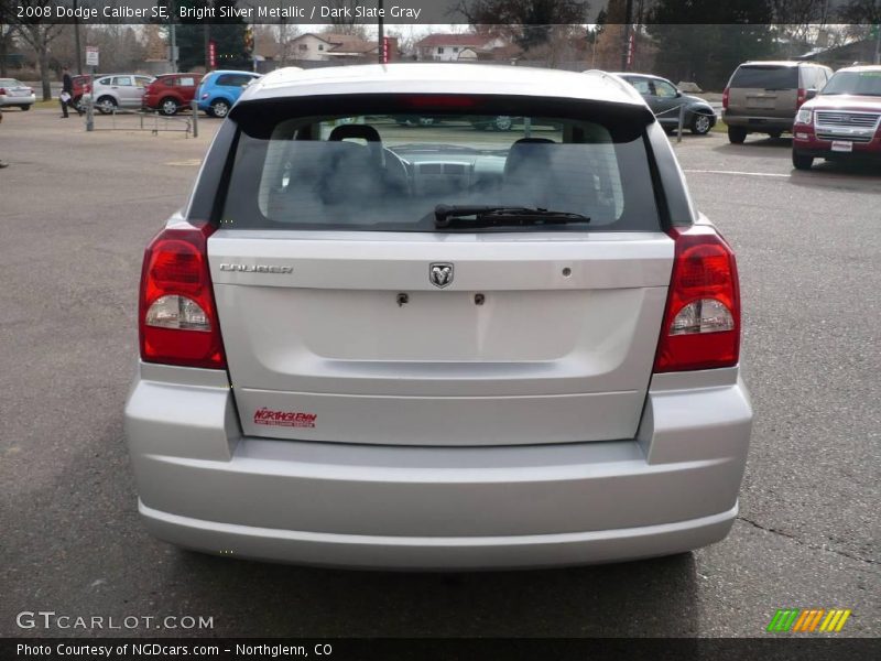 Bright Silver Metallic / Dark Slate Gray 2008 Dodge Caliber SE