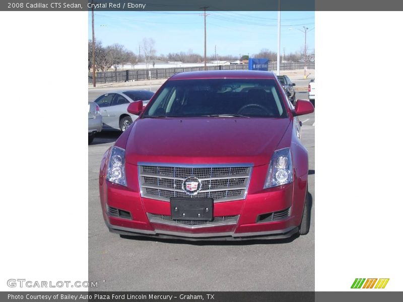 Crystal Red / Ebony 2008 Cadillac CTS Sedan