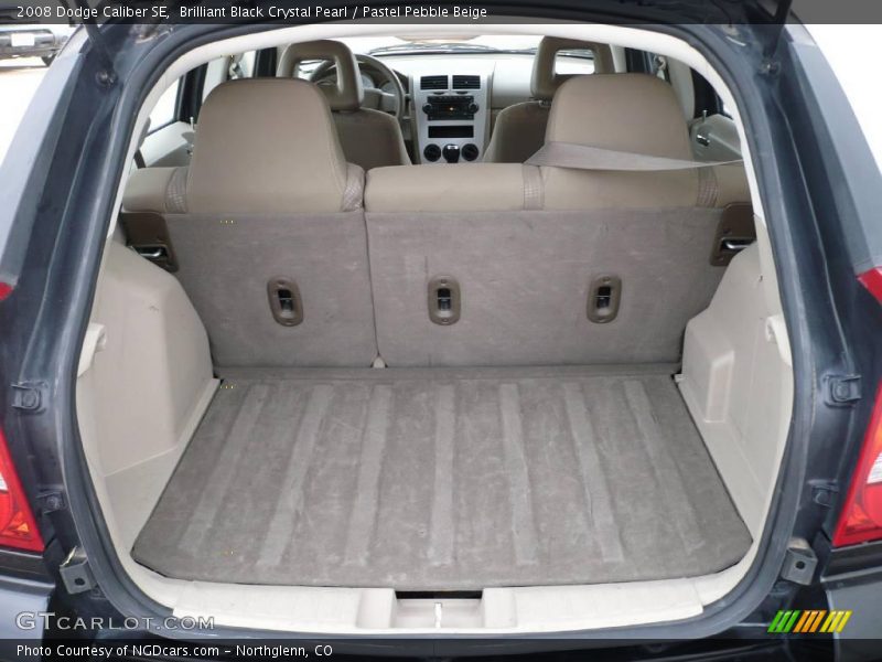 Brilliant Black Crystal Pearl / Pastel Pebble Beige 2008 Dodge Caliber SE