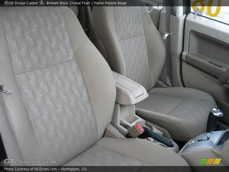 Brilliant Black Crystal Pearl / Pastel Pebble Beige 2008 Dodge Caliber SE