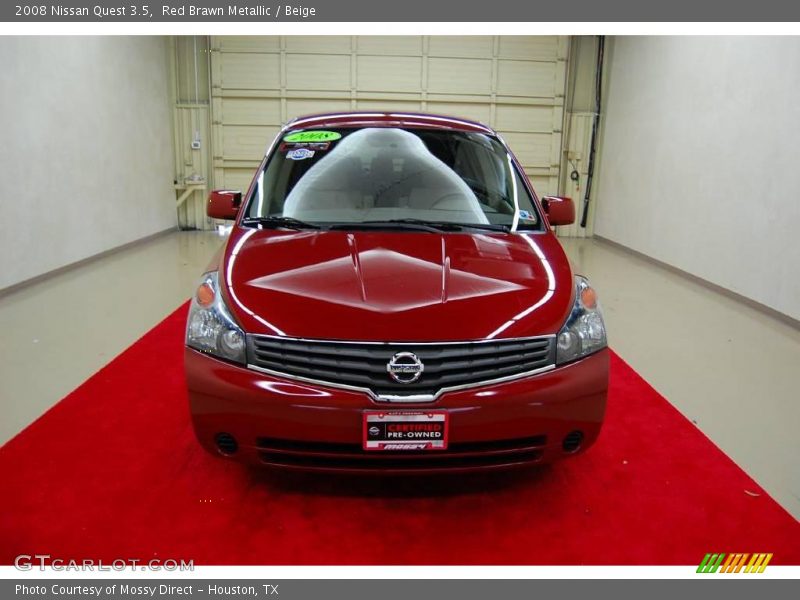 Red Brawn Metallic / Beige 2008 Nissan Quest 3.5