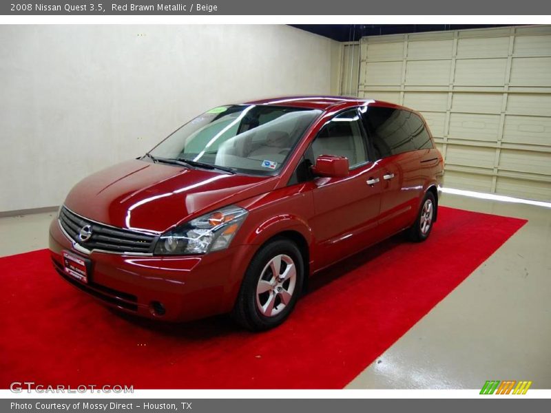Red Brawn Metallic / Beige 2008 Nissan Quest 3.5