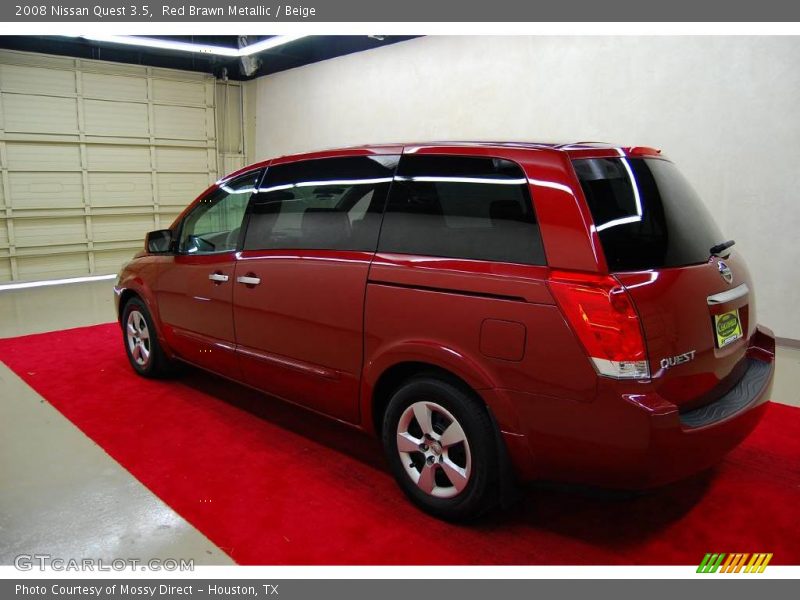 Red Brawn Metallic / Beige 2008 Nissan Quest 3.5