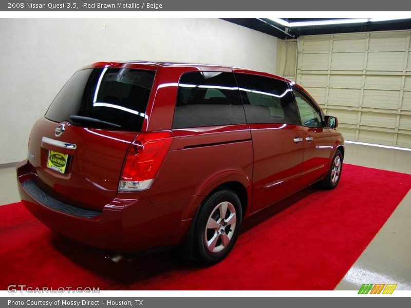 Red Brawn Metallic / Beige 2008 Nissan Quest 3.5