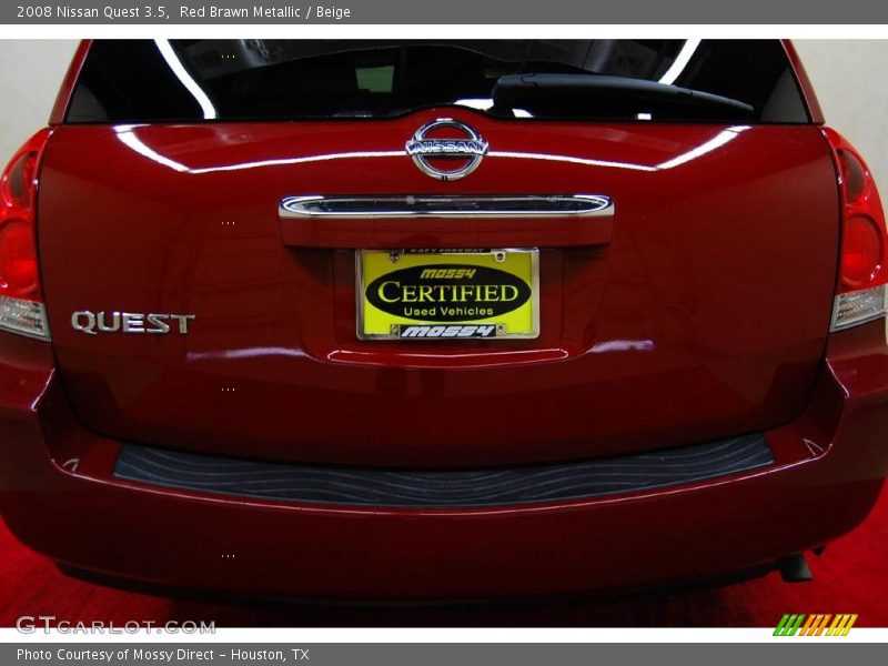 Red Brawn Metallic / Beige 2008 Nissan Quest 3.5