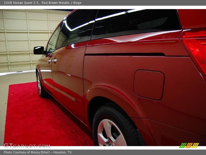 Red Brawn Metallic / Beige 2008 Nissan Quest 3.5