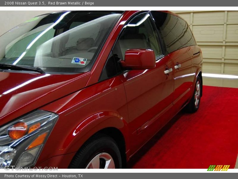 Red Brawn Metallic / Beige 2008 Nissan Quest 3.5