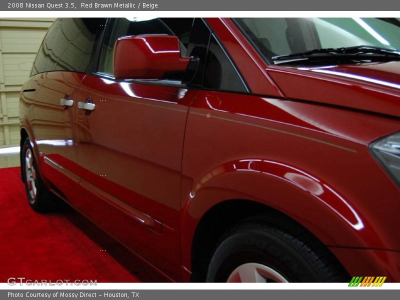 Red Brawn Metallic / Beige 2008 Nissan Quest 3.5