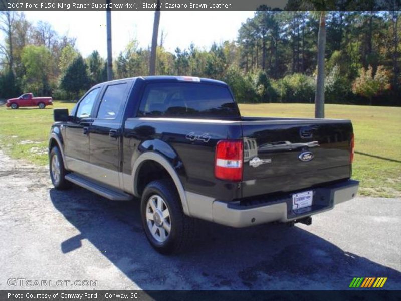 Black / Castano Brown Leather 2007 Ford F150 King Ranch SuperCrew 4x4