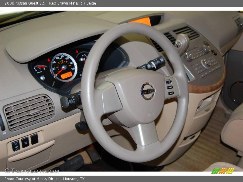 Red Brawn Metallic / Beige 2008 Nissan Quest 3.5