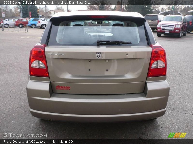 Light Khaki Metallic / Dark Slate Gray 2008 Dodge Caliber SE