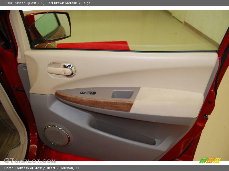 Red Brawn Metallic / Beige 2008 Nissan Quest 3.5