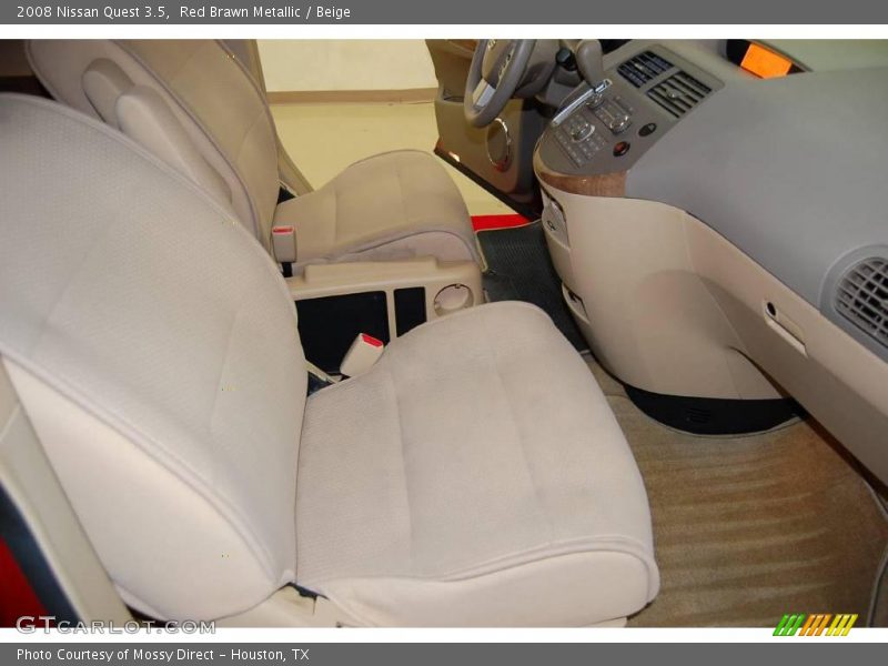 Red Brawn Metallic / Beige 2008 Nissan Quest 3.5