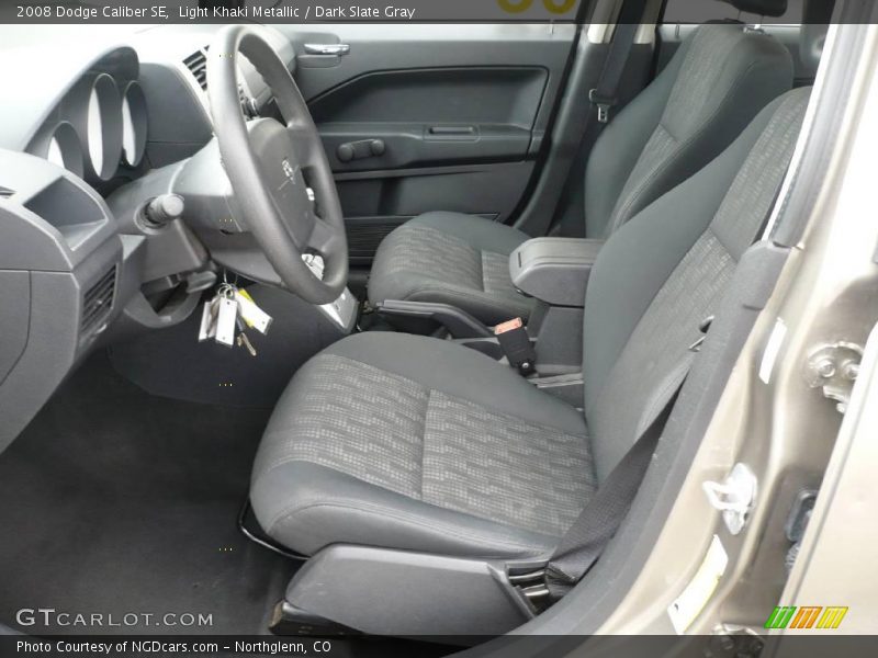 Light Khaki Metallic / Dark Slate Gray 2008 Dodge Caliber SE