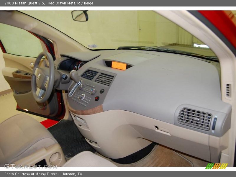 Red Brawn Metallic / Beige 2008 Nissan Quest 3.5