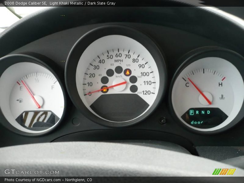 Light Khaki Metallic / Dark Slate Gray 2008 Dodge Caliber SE