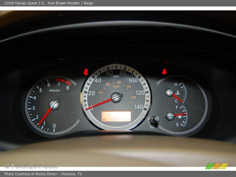 Red Brawn Metallic / Beige 2008 Nissan Quest 3.5
