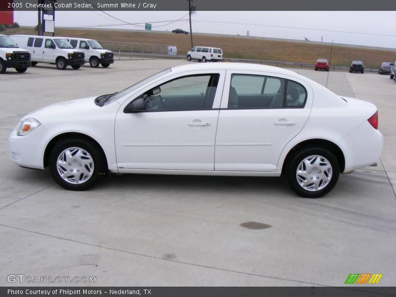 Summit White / Gray 2005 Chevrolet Cobalt Sedan
