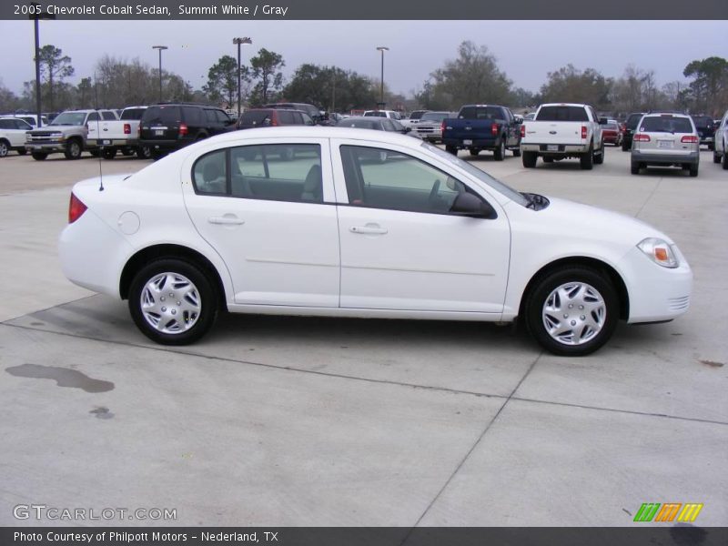Summit White / Gray 2005 Chevrolet Cobalt Sedan