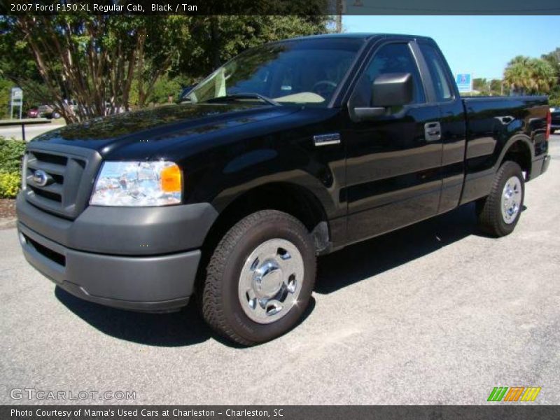Black / Tan 2007 Ford F150 XL Regular Cab