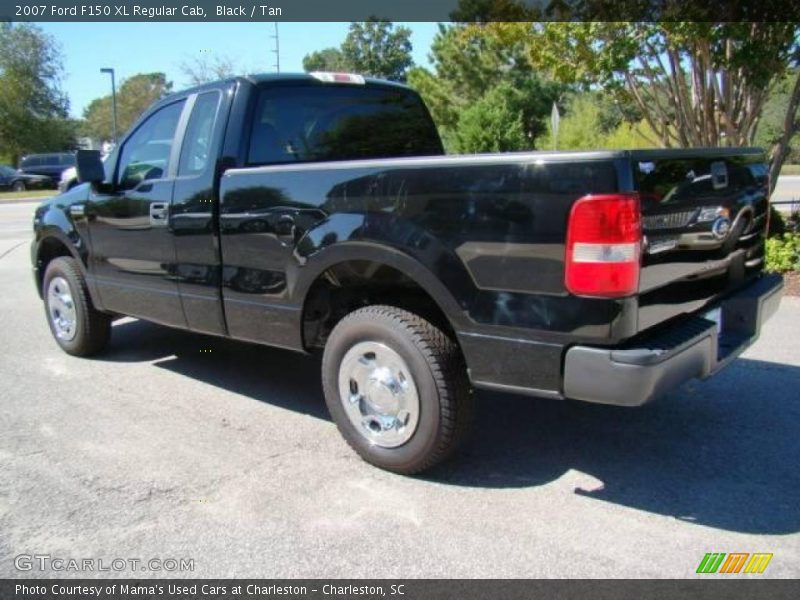 Black / Tan 2007 Ford F150 XL Regular Cab