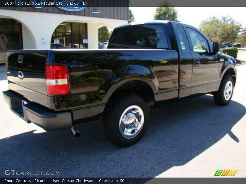 Black / Tan 2007 Ford F150 XL Regular Cab