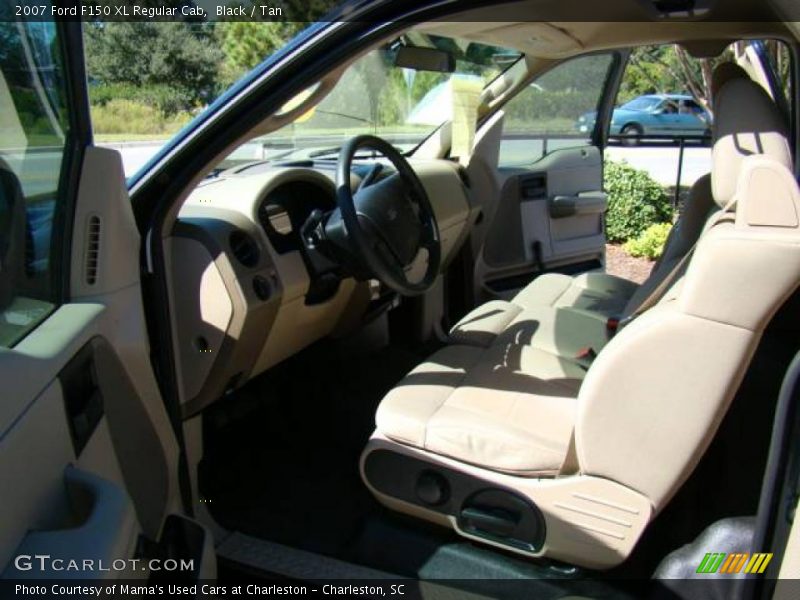 Black / Tan 2007 Ford F150 XL Regular Cab