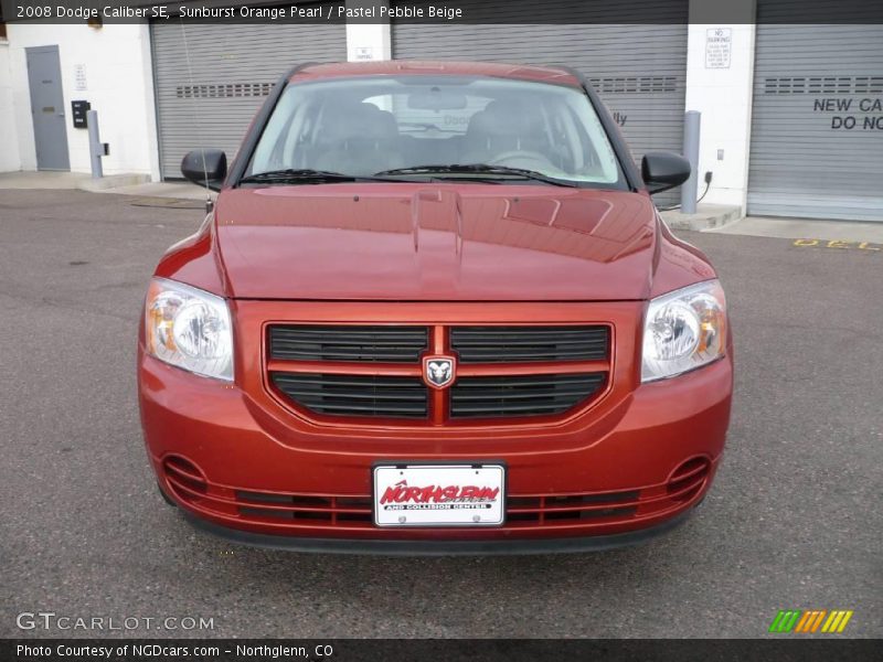 Sunburst Orange Pearl / Pastel Pebble Beige 2008 Dodge Caliber SE