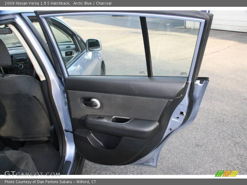 Arctic Blue / Charcoal 2009 Nissan Versa 1.8 S Hatchback