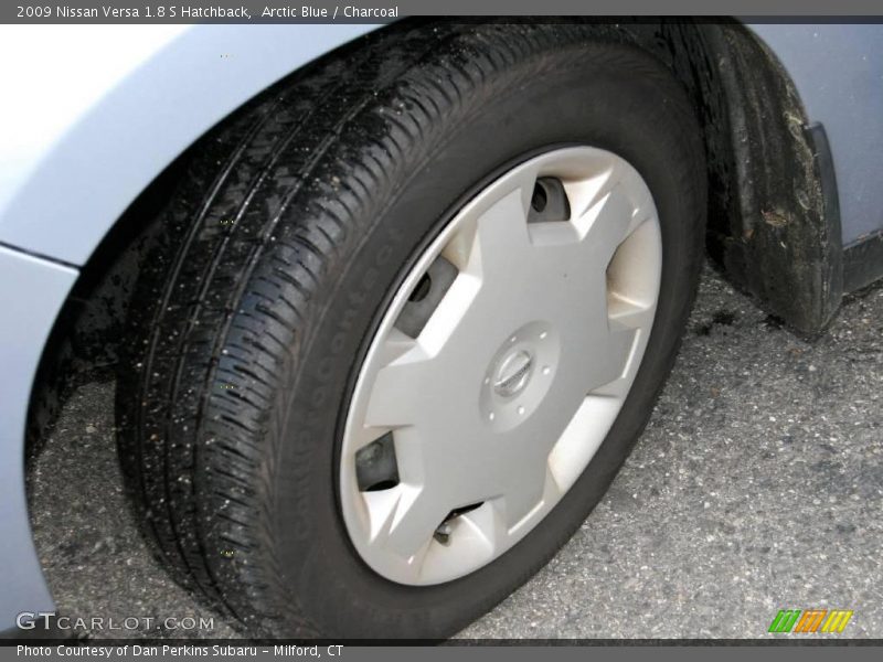 Arctic Blue / Charcoal 2009 Nissan Versa 1.8 S Hatchback