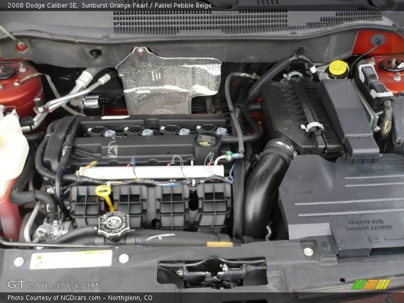 Sunburst Orange Pearl / Pastel Pebble Beige 2008 Dodge Caliber SE