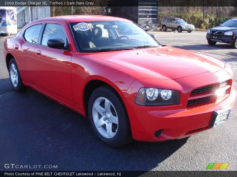 TorRed / Dark Slate Gray 2009 Dodge Charger SE