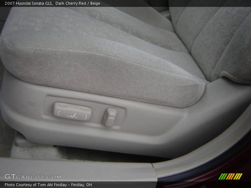 Dark Cherry Red / Beige 2007 Hyundai Sonata GLS