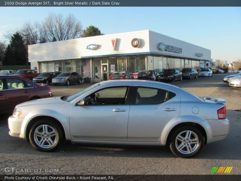 Bright Silver Metallic / Dark Slate Gray 2009 Dodge Avenger SXT