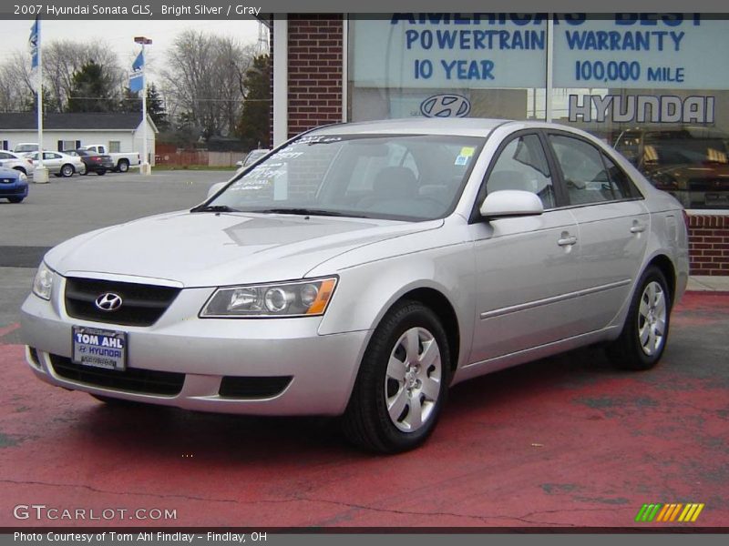 Bright Silver / Gray 2007 Hyundai Sonata GLS