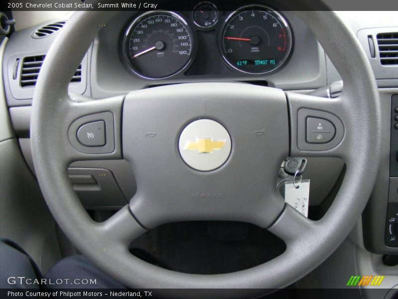 Summit White / Gray 2005 Chevrolet Cobalt Sedan
