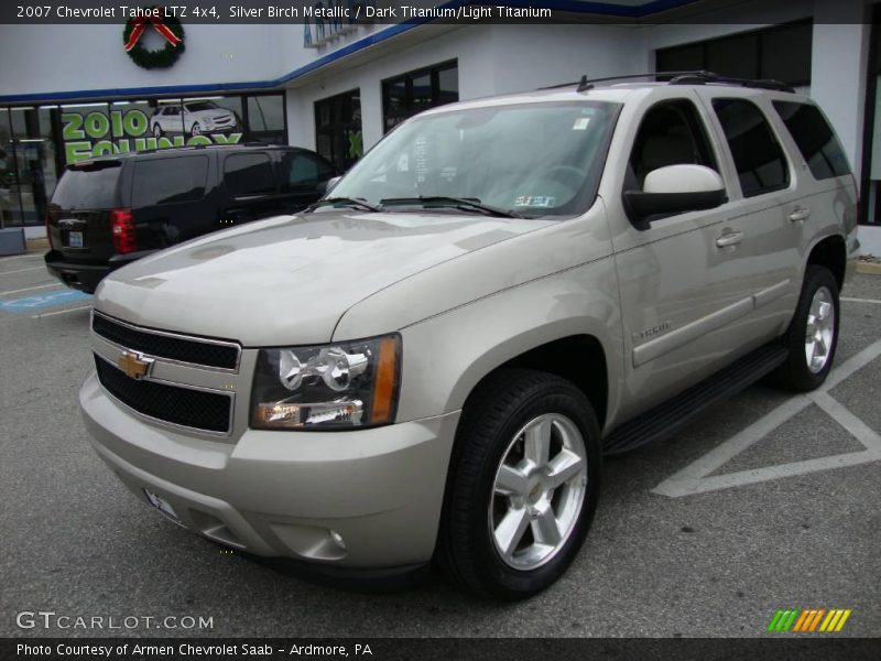 Silver Birch Metallic / Dark Titanium/Light Titanium 2007 Chevrolet Tahoe LTZ 4x4