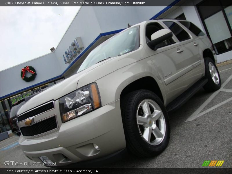 Silver Birch Metallic / Dark Titanium/Light Titanium 2007 Chevrolet Tahoe LTZ 4x4