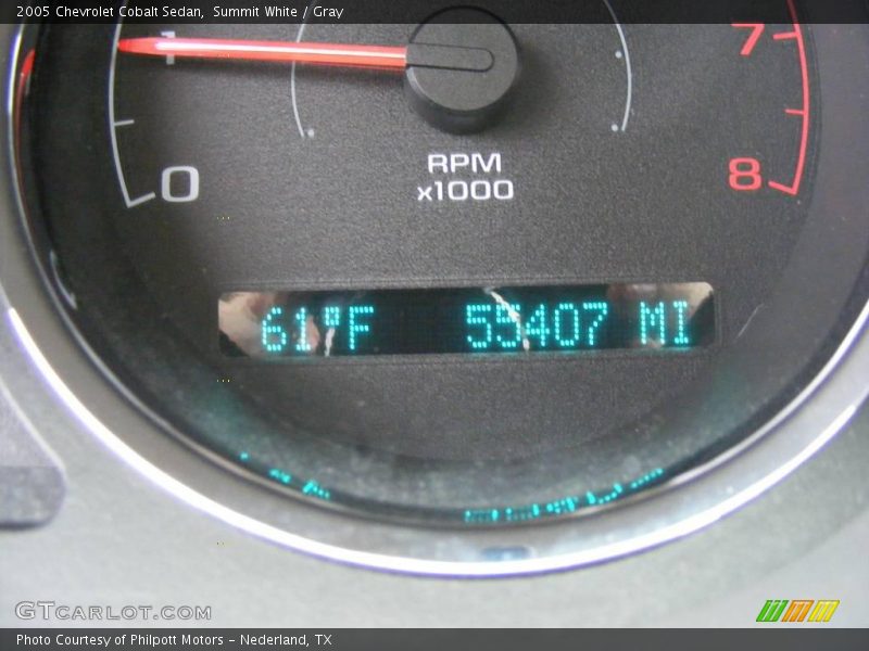 Summit White / Gray 2005 Chevrolet Cobalt Sedan