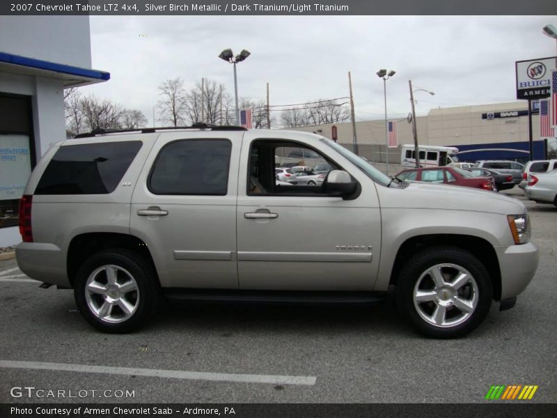Silver Birch Metallic / Dark Titanium/Light Titanium 2007 Chevrolet Tahoe LTZ 4x4