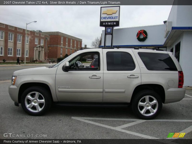 Silver Birch Metallic / Dark Titanium/Light Titanium 2007 Chevrolet Tahoe LTZ 4x4