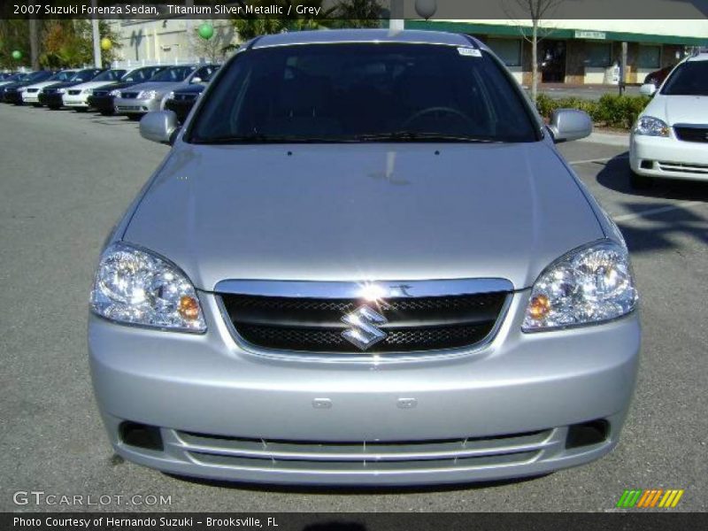 Titanium Silver Metallic / Grey 2007 Suzuki Forenza Sedan